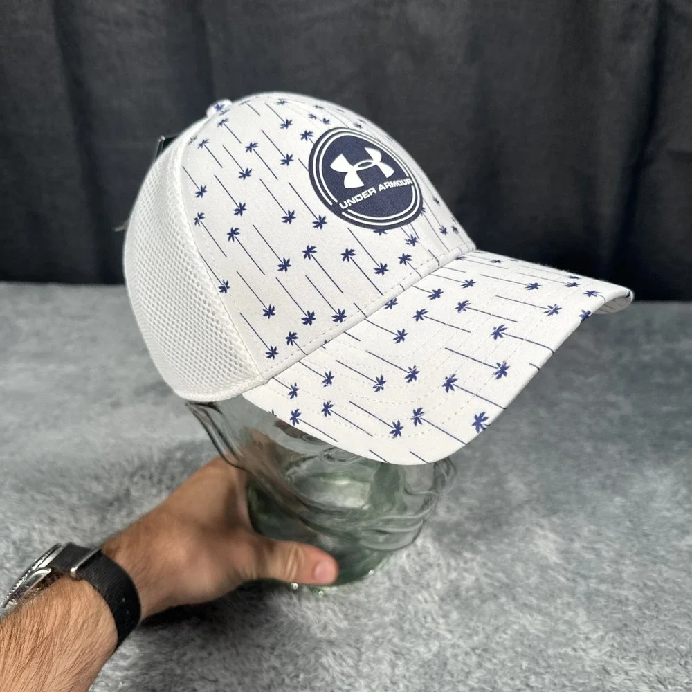 NWT Under Armour Men's UA Iso-Chill Driver Golf Mesh Stretch Flex Fit Hat M/L